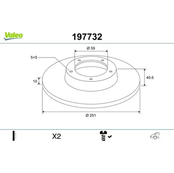 Brzdový kotouč Brzdový kotouč VALEO 197732