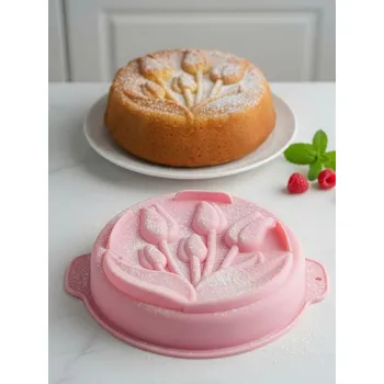 Forma na pečení Sinsay - Silikonová forma na pečení s motivem tulipánů - růžová - 841IL-30X - 841IL-30X-ONE