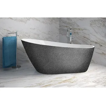 Besco Melody vana volně stojící 170 x 80 cm sifon chrom barva grafit VANMELODY170G3