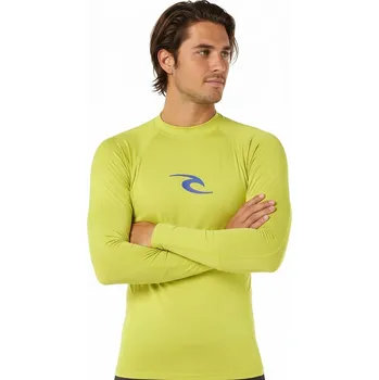 Pánské tričko Pánské lycrové triko RIP CURL WAVES, dlouhý rukáv - M mandarine