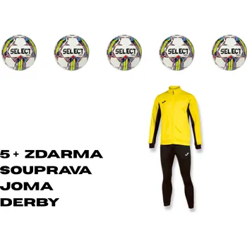 Fotbalový míč AKCE 5 + Tréninková souprava Joma Derby zdarma | Futsalový míč Select FB Futsal Mimas bílo žlutá Velikost míče: 4
