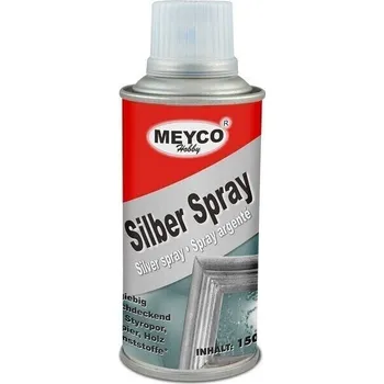 Barva ve spreji Meyco 65772 Metalický sprej Silver 150 ml