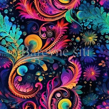 Úplet, Paisley v kouzelných barvách (E) (Top kvalitní úplet Bella digitisk)