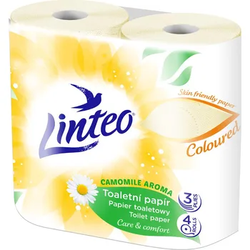 Toaletní papír Linteo Satin toaletní papír heřmánek 3vrstvý 4 ks