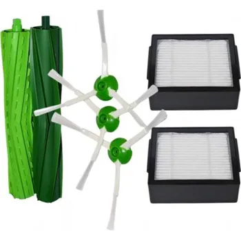 Sada příslušenství pro robotický vysavač Kartáče a HEPA filtry pro vysavač iROBOT Roomba Serie Combo j9, j9 Plus 7ks