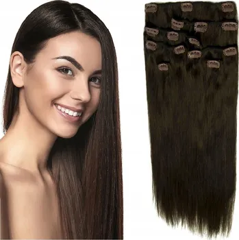 Příčesek Příčesek dlouhé syntetické vlasy tmavě hnědá MODERN-HAIR dámská