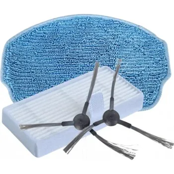 Sada příslušenství pro robotický vysavač HEPA filtr, kartáčky a mop pro CECOTEC Conga 999 Origin Genesis Black 4ks