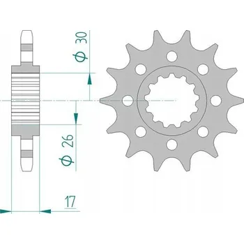 Nářadí na motocykly Řetězové kolo AFAM 20615-15