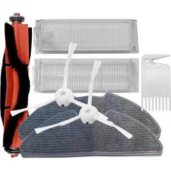 Sada příslušenství pro robotický vysavač HEPA filtry, kartáče pro XIAOMI Mi Robot Vacuum Mop 2 Pro Black a mopy, 8ks sada