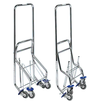 Úklidový vozík Dvojkbelíkový vozík pochromovaný 17 l sklapovací