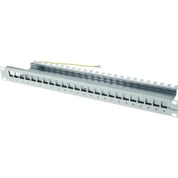 Patch panel 24 PORT BLANK PATCH PANEL 1U MODULAR GRE