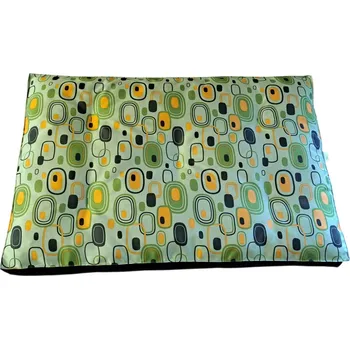 Pelíšek pro psa Matrace pro psa - zelená se vzory - 90x60 cm
