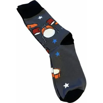 Hudebniny Ponožky v černo-šedé barvě - bicí souprava