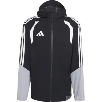 Pánská bunda Bunda ADIDAS TIRO 26 LEAGUE RAIN JACKET, barva JJ2969 černá - light onyx - bílá, velikost 116