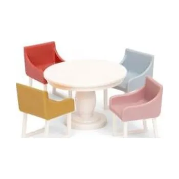 Panenka Zestaw mebli do jadalni do domku dla lalek basic