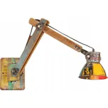 Nástěnná lampa v industriálním stylu, barevná, kulatá, patice E27