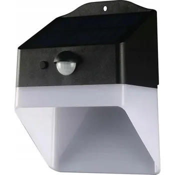 Venkovní osvětlení Venkovní LED solární nástěnné svítidlo s čidlem, černé/bílé, V-TAC