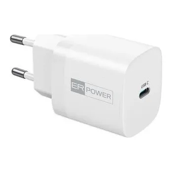 ER POWER Adaptér USB-C, 33W, GaN, bílý