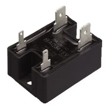 Relé Polovodičové relé 0,9 A Zásuvná montáž Spínání relé s nulovým křížem SPST Triak 264 Vrms AQ-J AQ-J