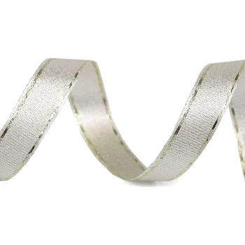 Stuha Stuha s lurexem šíře 15 mm, malé, 241 zlatá sv. zlatá