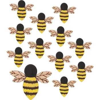 Anděl Přerov Včela dřevěná s lepíkem, 12 ks 12ks