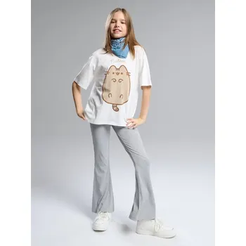 Dívčí oblečení Sinsay - Set trička s krátkým rukávem a kalhot Pusheen the Cat - vícebarevná - 834HB-MLC - 834HB-MLC-146