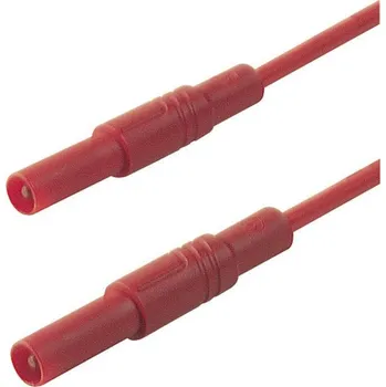 Měřicí kabel Hirschmann Test a Measurement MLS GG 200/1 rt bezpečnostní měřicí kabely lamelová zástrčka 4 mm lamelová zástrčka 4 mm 2.00 m červená 1 ks