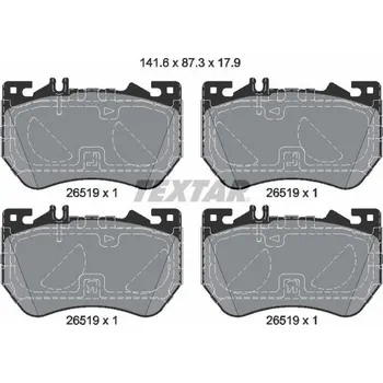 Brzdová destička Sada brzdových destiček, kotoučová brzda TEXTAR 2651901