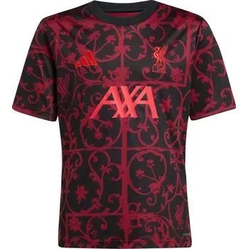 adidas Liverpool Pre Match Shirt 2025 2026 Juniors Black 13 Years