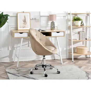 Křeslo Mebel Partner Lush 4 (béžová + chromová)