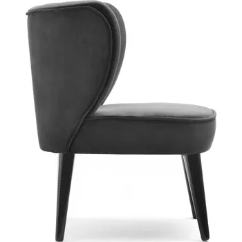 Křeslo Mebel Partner Arginteno (šedá + černá)