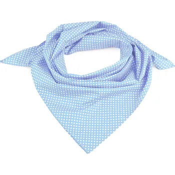 Šátek Bavlněný šátek s puntíky 65x65 cm, malé, 8 modrá světlá