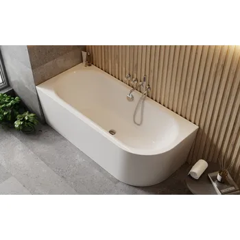 Besco Avita A-line vana volně stojící 150 x 75 cm levá sifon s napouštěním bílý akrylát barva bílá VANAVITAL15LWN