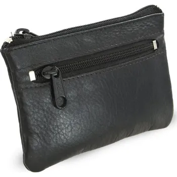 Peněženka Kožená klíčenka Arwel 0370 - černá