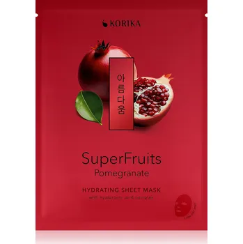 Pleťová maska Hydratační plátýnková maska Superfruits Granátové jablko (Hydrating Sheet Mask) Korika - 25 g