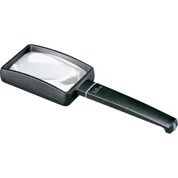 Lupa Eschenbach 2655750 ruční lupa zvětšení: 3.5 x, Velikost objektivu: (d x š) 75 mm x 50 mm, černá