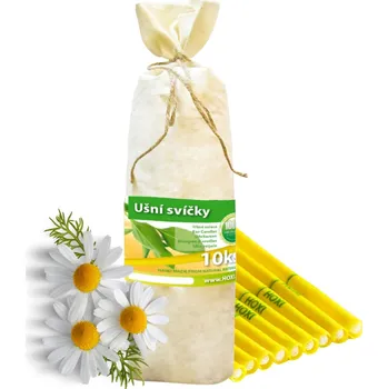Ušní svíce HOXI s HEŘMÁNKEM v plátěném pytlíku 10ks
