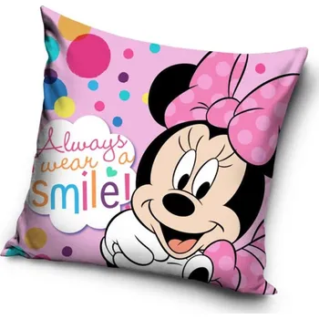Povlak na polštářek Carbotex Povlak na polštářek Minnie Always Smile 40x40 cm