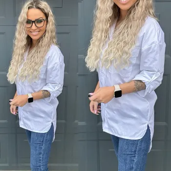 Dámská košile Prodloužená košile SUPE Barva: Bílá