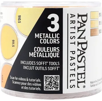 PanPastel Set Metallic Sada suchých pastelů 3 ks
