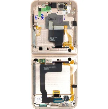 LCD display + dotyková deska + přední kryt pro Samsung Galaxy Z Flip4 5G F721, pink (Service Pack)