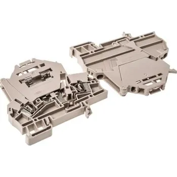 Rozvaděč Svorkovnice na lištu DIN s pojistkou, řada: ZSI 5 x 20mm Béžová