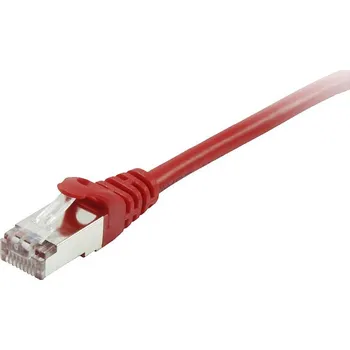 Datový kabel Equip 605520 RJ45 síťové kabely, propojovací kabely CAT 6 S/FTP 1.00 m červená pozlacené kontakty 1 ks