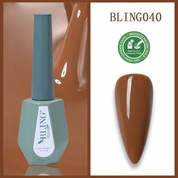 Lak na nehty Bling Gel na nehty HYBRIDNÍ LAK Čokoládový 10 ml č. 040