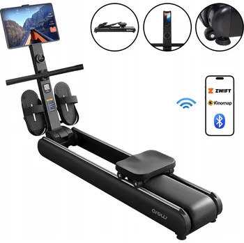 Veslovací trenažér MAGNETICKÝ veslovací trenažér ergometr SKLÁDACÍ domácí KINOMAP ROW2 150kg