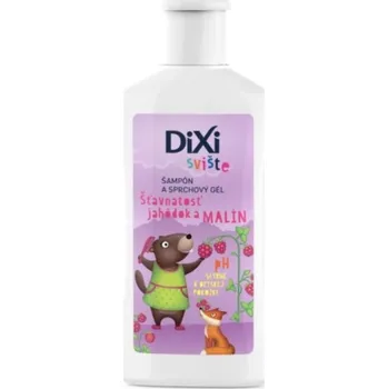 Šampon Dixi Sviště šampon a sprchový gel jahoda a malina pro děti 100 ml