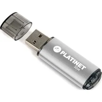 USB flash disk PLATINET flashdisk USB 2.0 X-Depo 32GB stříbrný PMFE32S
