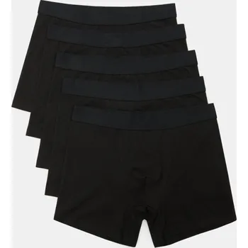 Pánské spodní prádlo Sinsay - Boxerky Long – balení 5 kusů - černá - 205GW-99X - 205GW-99X-L