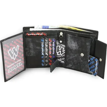 Peněženka Pánská kožená peněženka Arwel 4562­ Jeans - černá