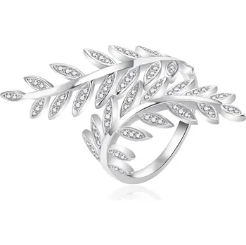 Prsten Výrazný stříbrný prsten s lístečky AGT-R27W Agato / Obvod: 57 mm - 57 mm